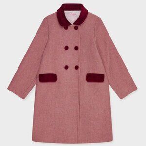 Brand New La Coqueta Dusty Pink Arrieta Girl Coat (NWT) Size 8
